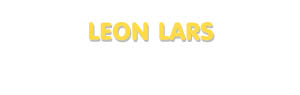 Der Vorname Leon Lars